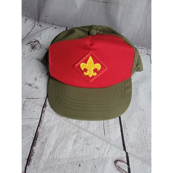 Vintage 80s Boy Scout Snapback Adjustable Baseball Cap Made in USA READ - Picture 1 of 5